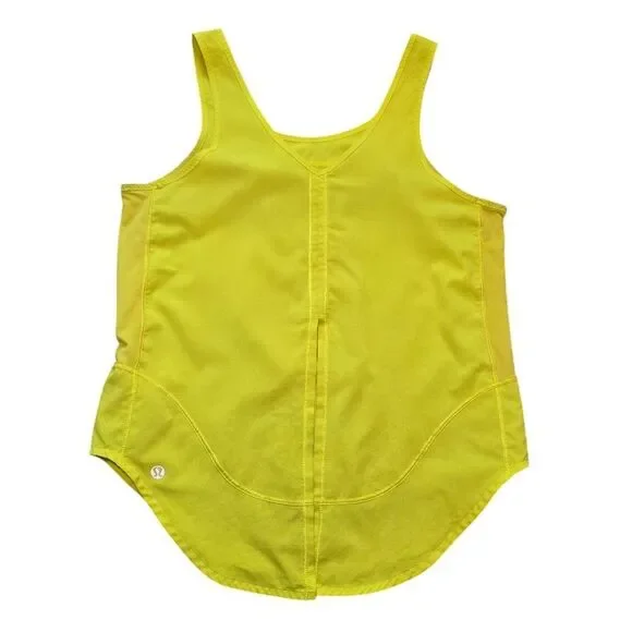 Lululemon Split Back Tank - Bright Yellow - Picture 3 of 5